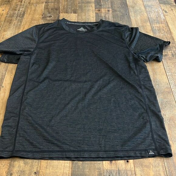 MENS PRANA SIZE SMALL ORGANIC TEE BLACK - Picture 1 of 5